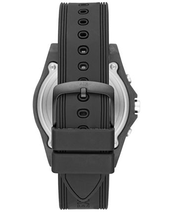 Armani exchange connected clearance black silicone hybrid smartwatch