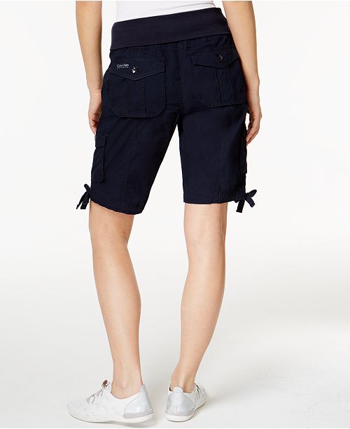 Calvin Klein Cotton Pull-On Bermuda Cargo Shorts & Reviews - Shorts ...