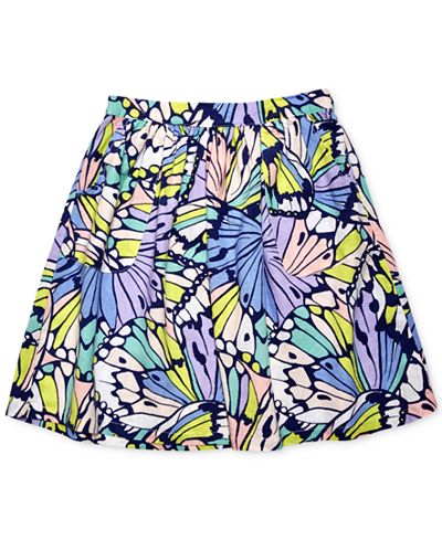 Margherita Kids by Margherita Missoni Butterfly Patch Pocket Cotton Skirt, Little Girls (2-7)