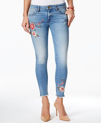Kut from the Kloth Connie Embroidered Skinny Jeans - Jeans - Women - Macy's