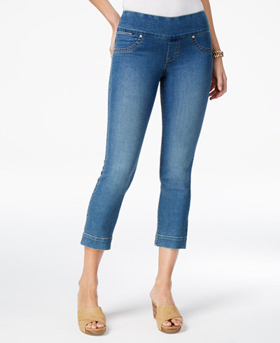 Style & Co Pull-On Capri Jeans, Only at Macy's - Jeans - Women - Macy's