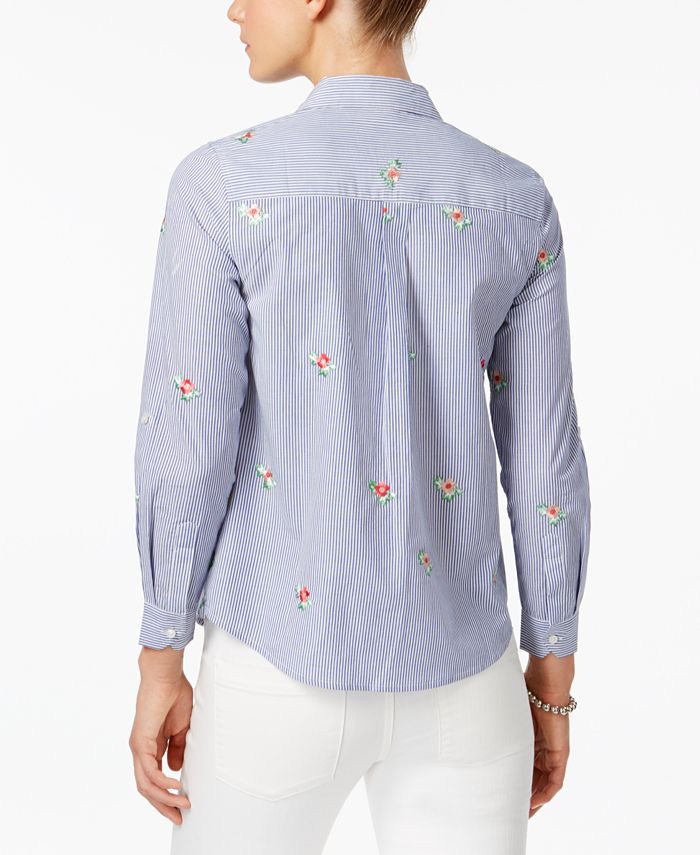 Charter Club Petite Cotton Cherry Print T-Shirt