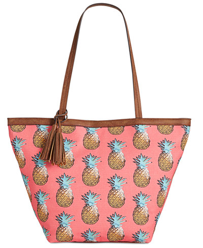 Style & Co. Printed Canvas Tote, Created for Macy's