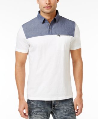 INC International Concepts I.N.C. Men's Colorblocked Cotton Polo ...