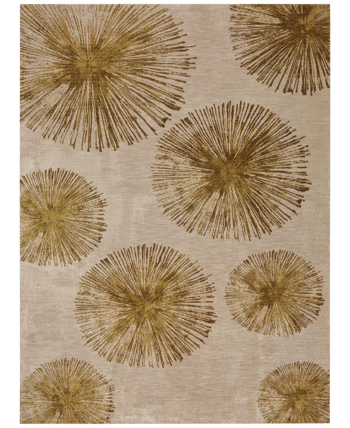 Karastan Cosmopolitan Haight Brushed Gold 5'3in x 7'10in Area Rug - ivory/cream