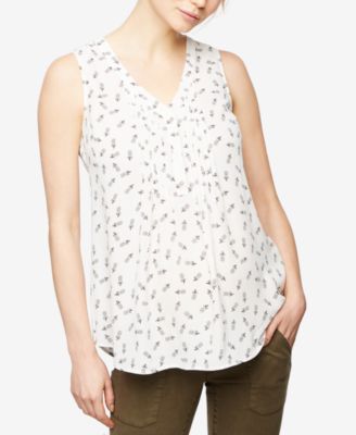 Daniel Rainn - Maternity Pineapple-Print V-Neck Blouse