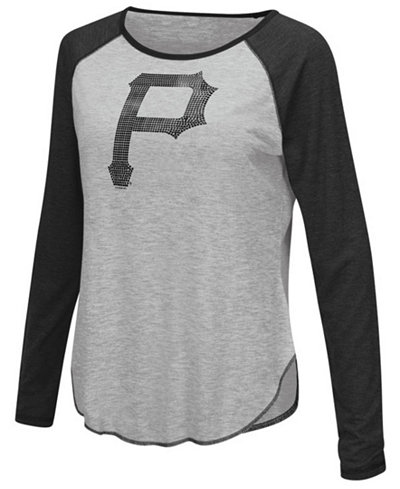 Touch by Alyssa Milano Women's Pittsburgh Pirates Line Drive Long Sleeve T-Shirt