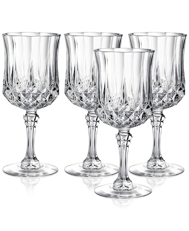 Longchamp Cristal D’Arques Set of 4 Goblets & Reviews Glassware