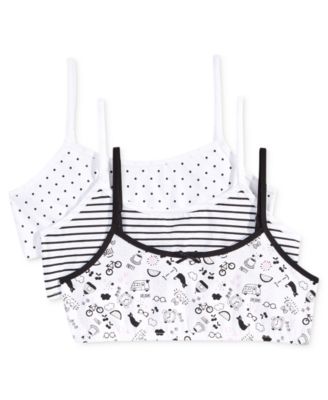 Maidenform - 3-Pk. Cool Cats Crop Bras, Big Girls (7-16)