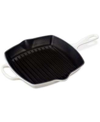 10.25" Enameled Cast Iron Skillet Grill with Helper Handle