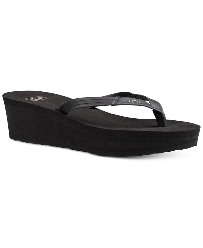 UGG® Ruby Wedge Flip-Flop Sandals - Macy's