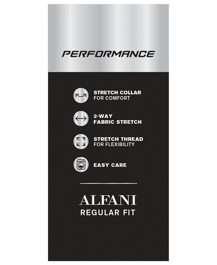 Alfani Men's Classic Fit Performance Twill Textured Dress Shirt