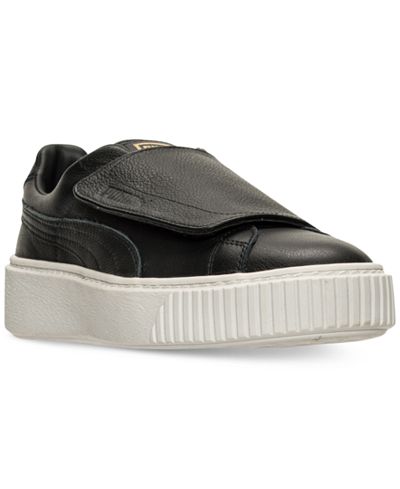 puma basket platform strap