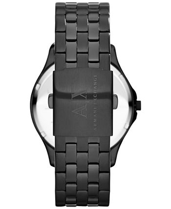 A|X Armani Exchange - Men's Black Ion-Plated Stainless Steel Bracelet Watch 45mm X2144