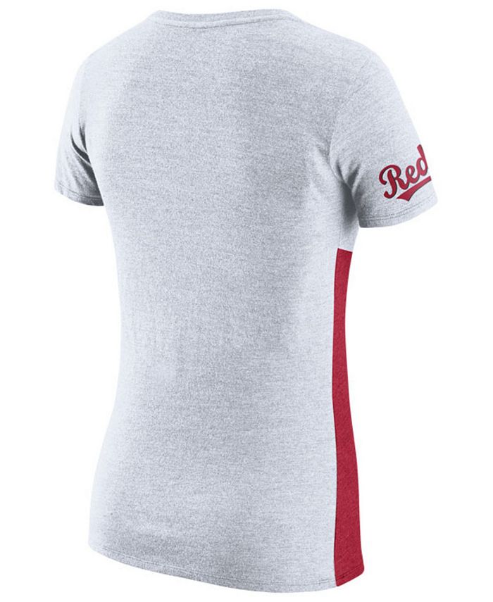 Nike Women's Cincinnati Reds Tri Blocked T-Shirt - Macy's