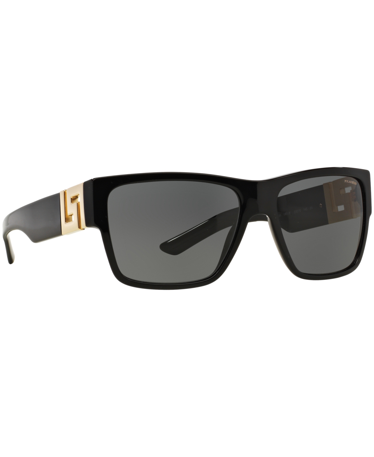 Shop Versace Polarized Sunglasses, Ve4296 In Black,grey Polar