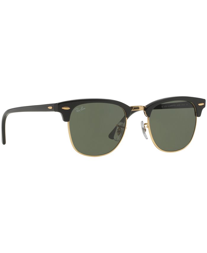 Ray-Ban CLUBMASTER Sunglasses, RB3016 51 - Macy's