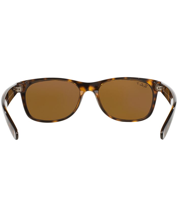 Ray-Ban Polarized Sunglasses, RB2132 55 NEW WAYFARER - Macy's