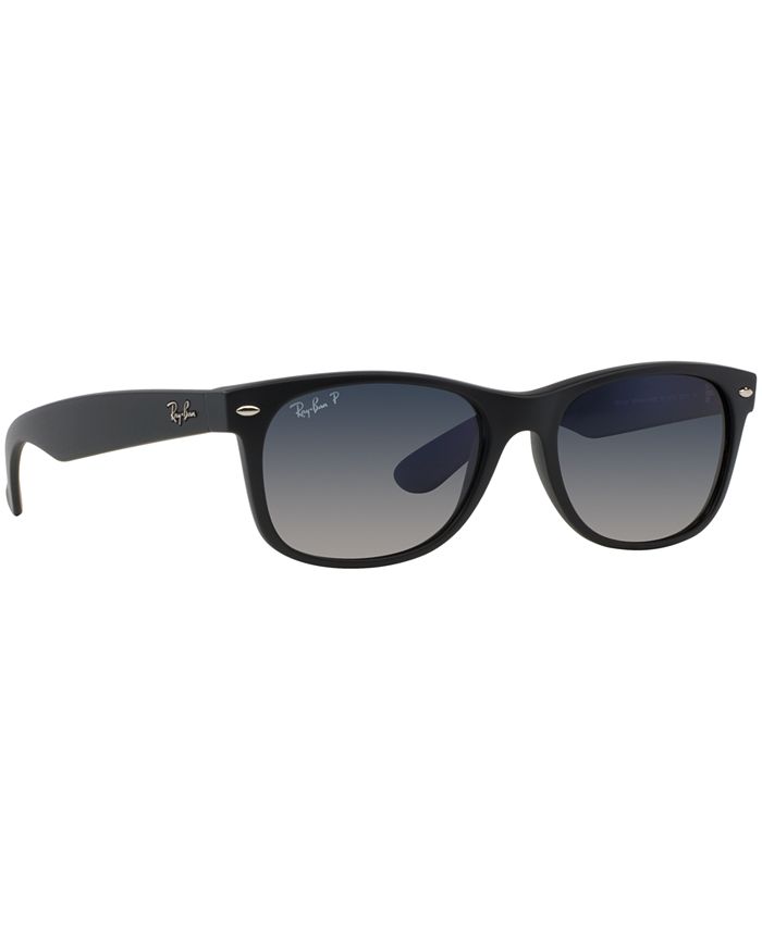Ray-Ban Polarized New Wayfarer Gradient Sunglasses, RB2132 55 - Macy's