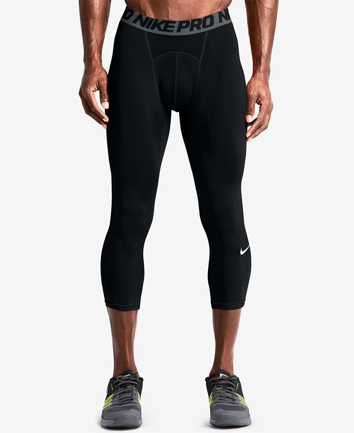 Nike Men's Pro Cool Dri-FIT 3/4 Compression Leggings - Macy's
