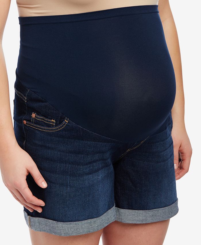 Motherhood Maternity Cuffed Denim Shorts Macys 