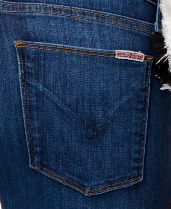 Hudson Jeans Krista Raw-Hem Super Skinny Jeans - Macy's