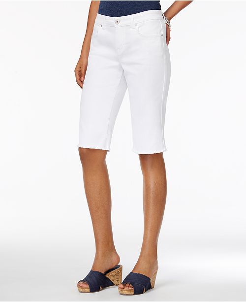 Style & Co Cutoff Bermuda Shorts, Created for Macy's - Shorts - Women ...