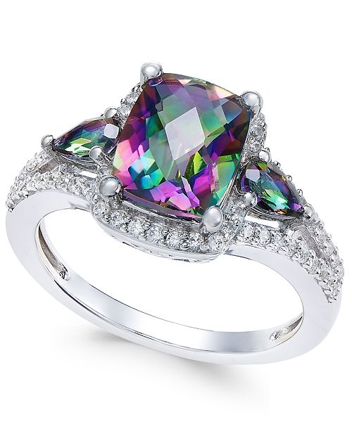 Macy S Mystic Topaz 2 1 6 Ct T W And White Topaz 1 4 Ct T W