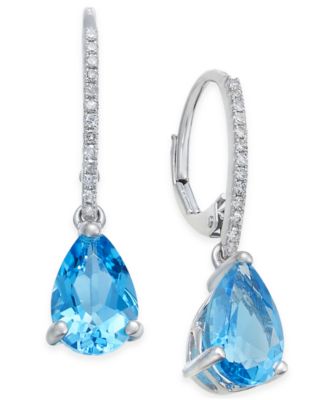 blue topaz earrings