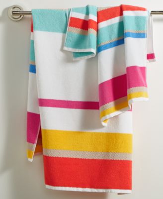 kate spade new york - Paintball Stripe Cotton Bath Towel
