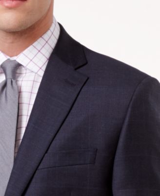 lauren ralph lauren navy plaid ultraflex jacket