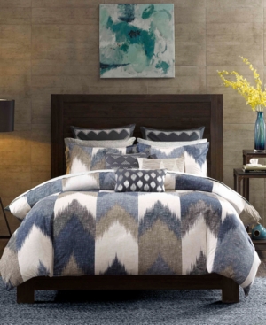 3pc King/California King Alpine Cotton Duvet Cover Mini Set Navy