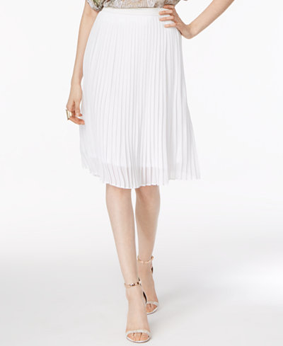 Grace Elements Pleated A-Line Skirt