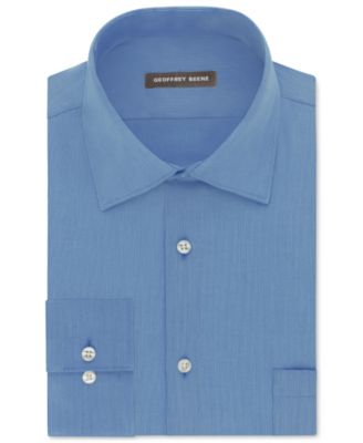 Geoffrey Beene - Men's Fitted Wrinkle Free Bedford Cord Dress Shirt