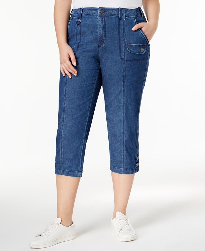 Style & Co Plus Size Capri Cargo Pants, Created for Macy's Macy's
