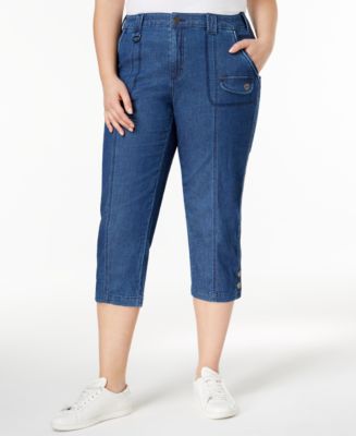 Style & Co Plus Size Capri Cargo Pants, Created for Macy's - Macy's