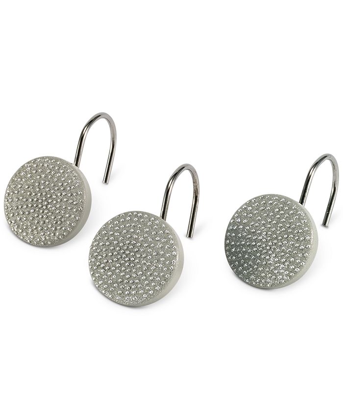 Avanti Dotted Circle Textured Resin 12Pc. Shower Curtain Hooks Macy's