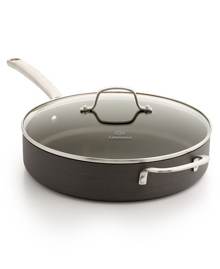 Calphalon Classic Nonstick 5 Qt. Saute Pan With Cover Box, Fry Pans &  Skillets, Household