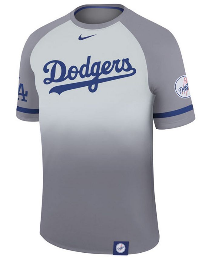 Nike Men's Los Angeles Dodgers Dri-Fit Sublimated Raglan T-Shirt - Macy's