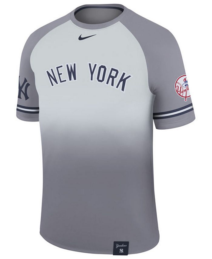Nike Men's New York Yankees Dri-Fit Sublimated Raglan T-Shirt - Macy's