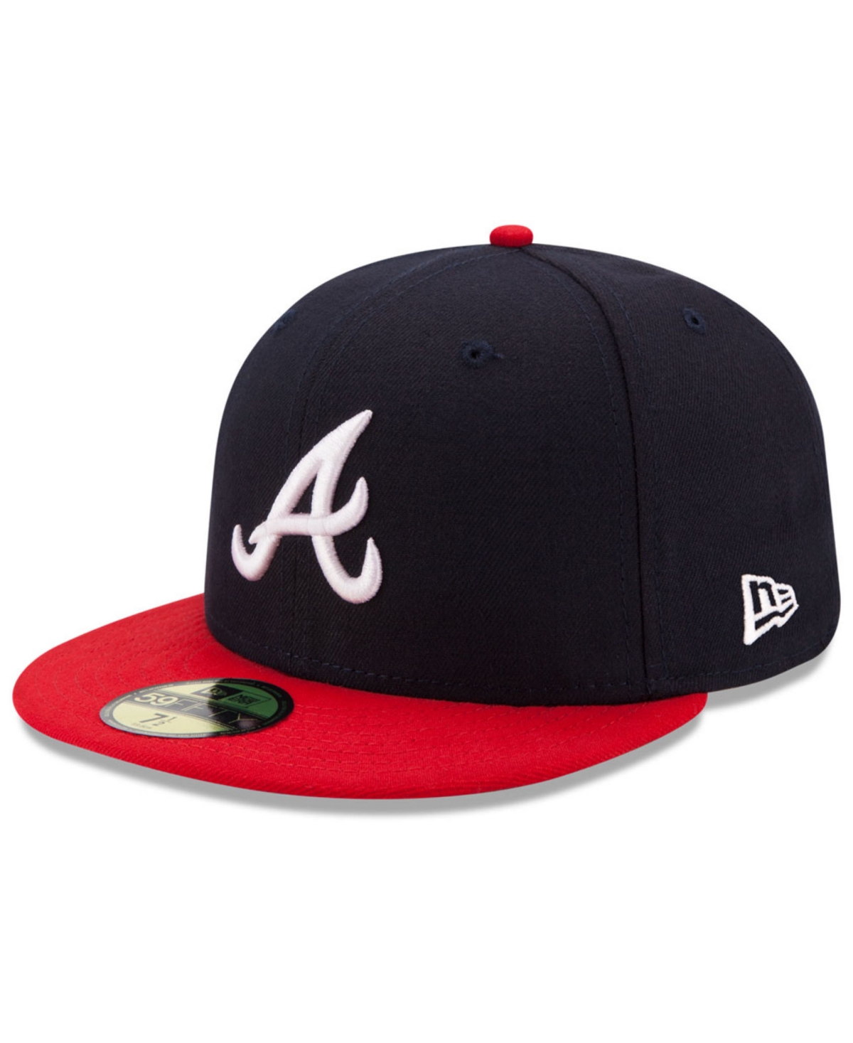 New Era Big Boys And Girls Atlanta Braves Authentic Collection 59fifty Cap In Navy,red