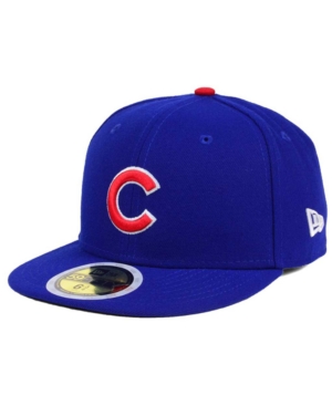 New Era Big Boys And Girls Chicago Cubs Authentic Collection 59fifty Cap In Light Royal
