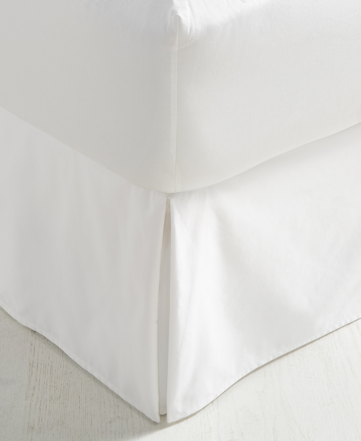 Charter Club 550 Thread Count 100% Cotton Bedskirt, Queen, Created For Macy's In White