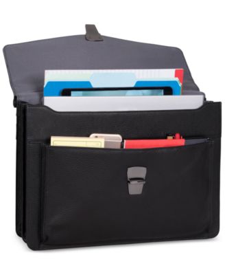 Kenneth Cole Reaction My Rod-Ern Life Leather Dual-Compartment Computer Portfolio Bag