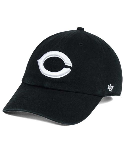 47 Brand Cincinnati Reds Black White Clean Up Cap Reviews Sports Fan Shop By Lids Men Macy S