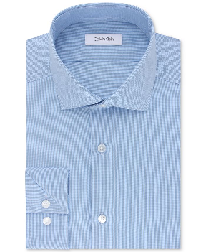 Calvin Klein Calvin Klein Men's STEEL Slim-Fit Non-Iron Stretch Performance  Dress Shirt & Reviews - Dress Shirts - Men - Macy's