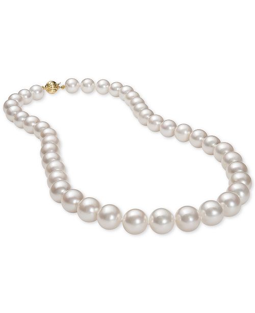 Belle De Mer Cultured Freshwater Pearl 9 1 2mm Collar 18 Necklace Reviews Necklaces Jewelry Watches Macy S