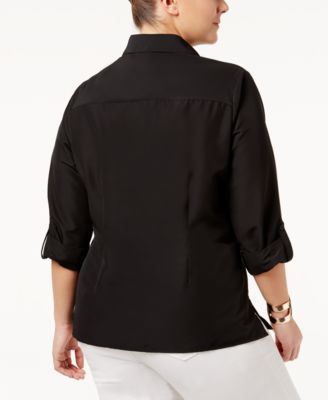 Plus Size Utility Blouse