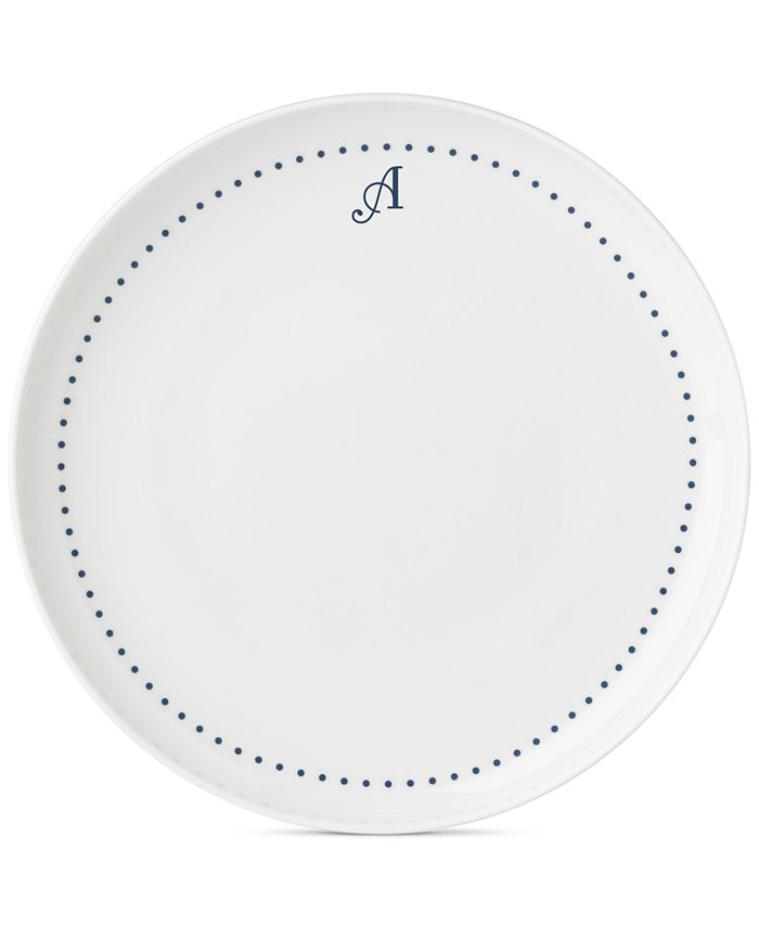 Lenox Navy Dots Monogram Dinner Plate Macy's