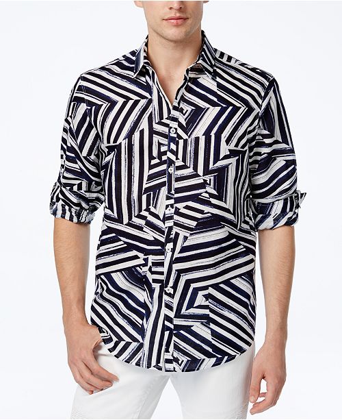 Inc International Concepts I N C Men S Shattered Abstract Print